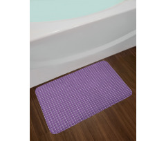 Diagonal Violet Bath Mat