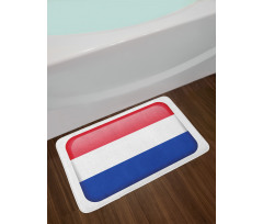 Holland Flag as Square Shape Bath Mat