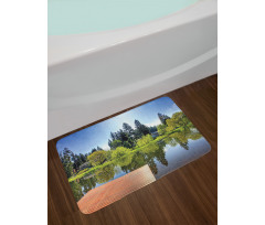 Scenic View Countryside Bath Mat