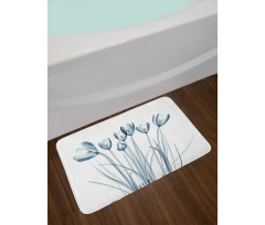 Tulips with Solar Effect Bath Mat