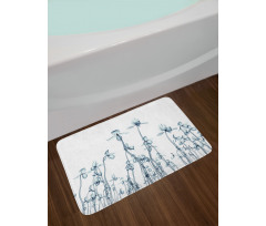 Orchids Floral Photo Bath Mat