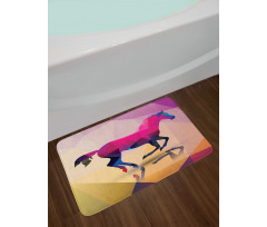 Geometric Horse Animal Bath Mat