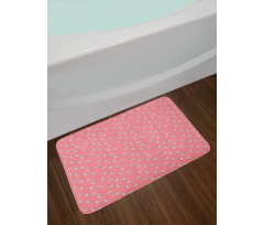 Cartoon Style Farm Animals Bath Mat