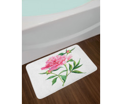 Vintage Peony Bath Mat