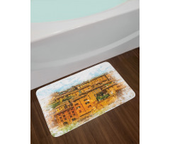 Historic Italian Town Bath Mat