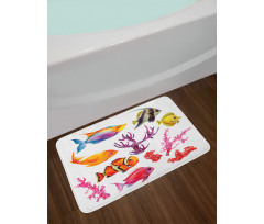 Tropic Life Seaweed Coral Bath Mat