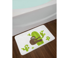 Lazy Hugging Cactus Bath Mat