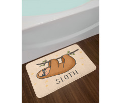 Lazy Animal Smiling Bath Mat