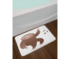 Dancing Cartoon Music Bath Mat