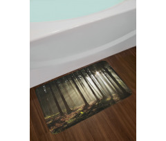 Morning Forest Scenery Bath Mat