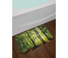 Sunny Forest Springtime Bath Mat