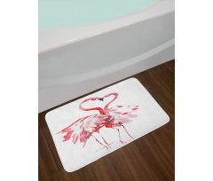 Lovers Kissing Bath Mat