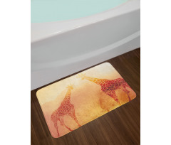 Tropic Giraffes Bath Mat