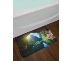 Mountain Sky Scenery Bath Mat