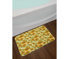 Funky Style Sunflower Bath Mat