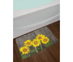 Helianthus Sunflowers Bath Mat
