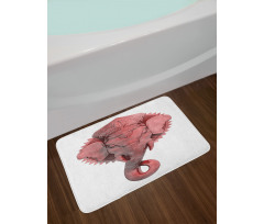 Asian Culture Symbol Bath Mat