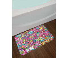 Funky 60s Fun Retro Bath Mat