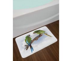 2 Parrot Macaw Bird Bath Mat
