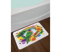 Palms Tropical Plants Bath Mat