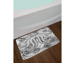 Style Mandala Motif Bath Mat