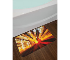 Sunset in the Forest Bath Mat