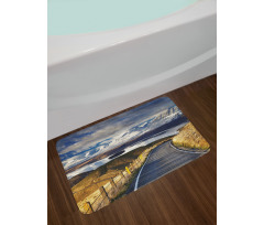 River Snowy Mountain Bath Mat