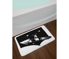 Fireworks Ride Stars Sky Bath Mat