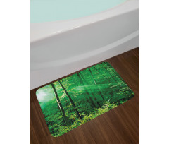 Forest Trees Morning Bath Mat