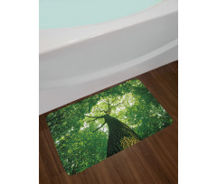 Leaves Tree Branches Bath Mat