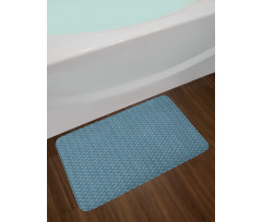 Dotted Petals Branches Art Bath Mat