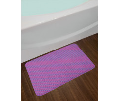 Funky Round Floral Motif Bath Mat