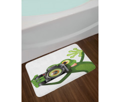 Funny Animal with Camera Bath Mat