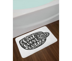 Botanical Art Mug Bath Mat