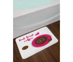 Top View Cookies Bath Mat