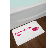 Doodled Pattern Bath Mat