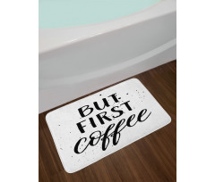 Typography Spots Bath Mat