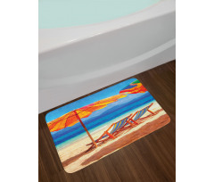 Sea of Thailand Beach Bath Mat