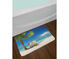 Relaxing Panorama Sea Bath Mat