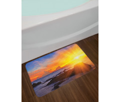 Colorful Sunset Sky Bath Mat