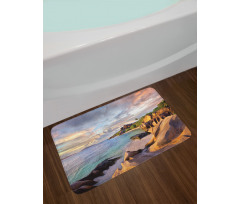 Rock Sandy Beach Island Bath Mat