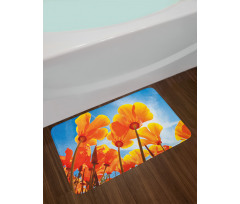 Petals Tilt Shot and Sky Bath Mat