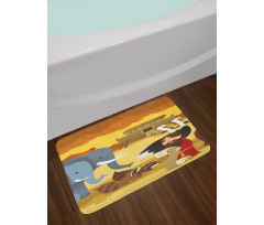 Animals on the Ark Bath Mat