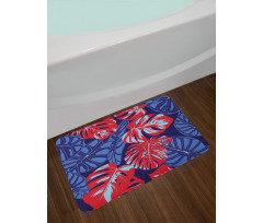 Graphical Monstera Alocasia Bath Mat