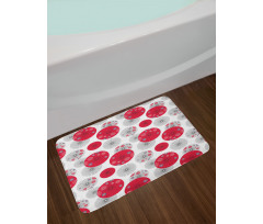 Japanese Art Circular Art Bath Mat