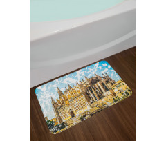 Building on Sea Shore Bath Mat