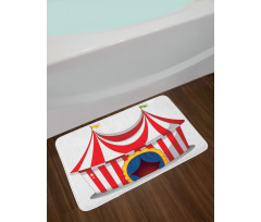 Nostalgic Circus Flag Bath Mat