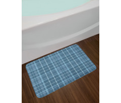 Rhythmic Rustic Checkered Bath Mat