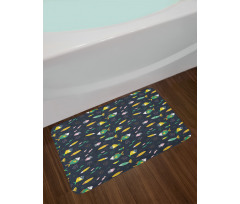 Fish Swimming Bubbles Bath Mat