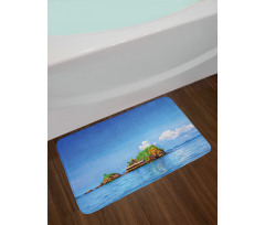 Idyllic Tropic Islands Bath Mat